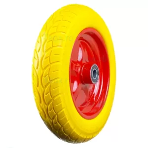Roata Roaba Plina 3.00-8 cu Rulment ax 20 mm Janta metal