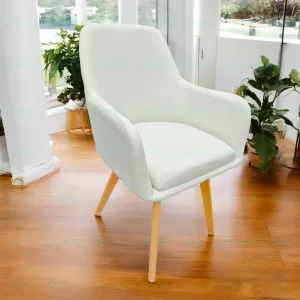 Scaun Living Alb Crem tip Fotoliu Dining, Horeca, Sufragerie Teox