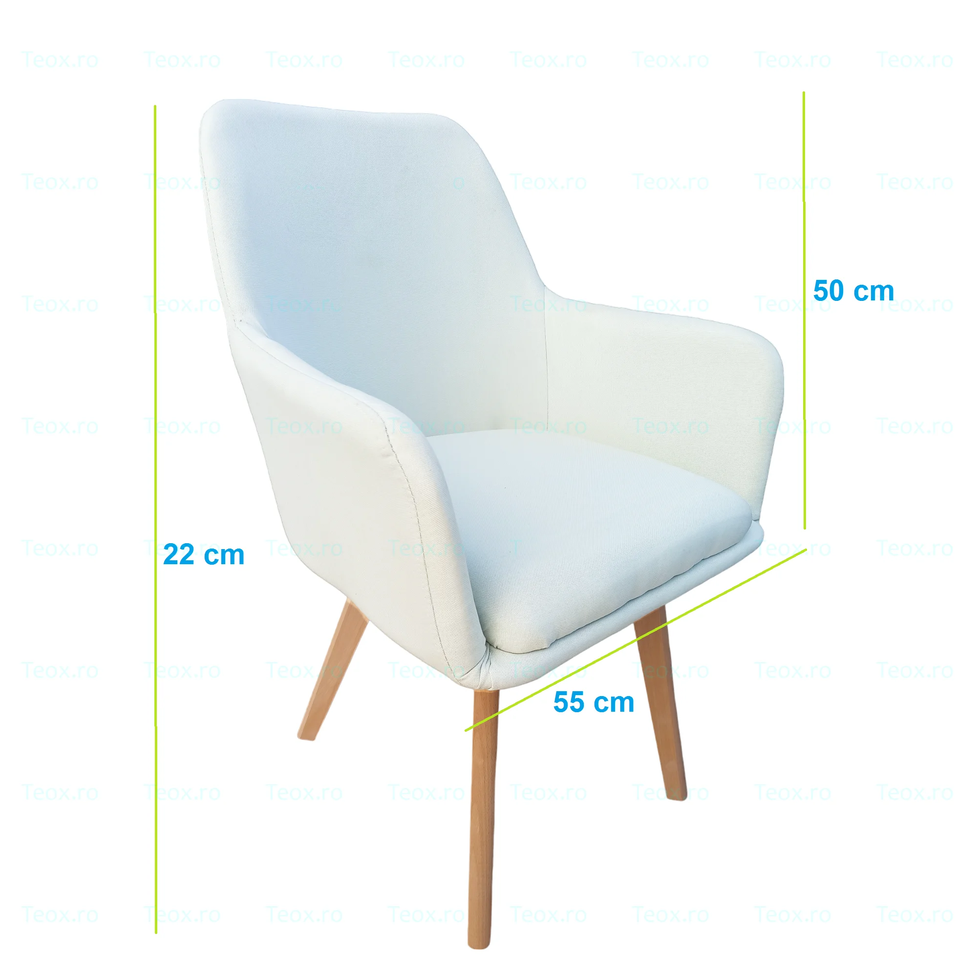 Scaun-LivingSufragerieDining-horeca-tip-fotoliuAlb-Crem-picioare-Lemn-Teox-3.webp