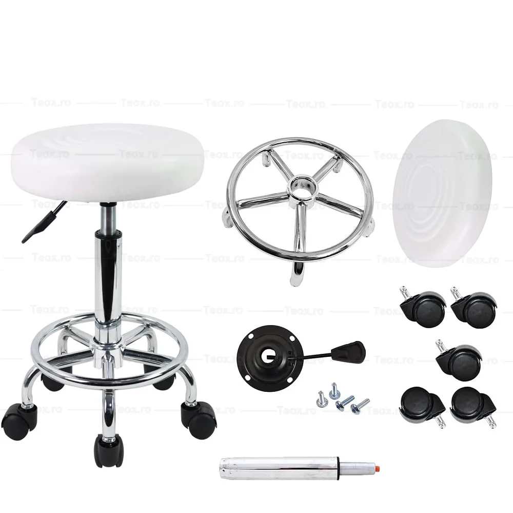 Scaun Salon Cosmetica Alb Scaun Salon Cosmetica Alb