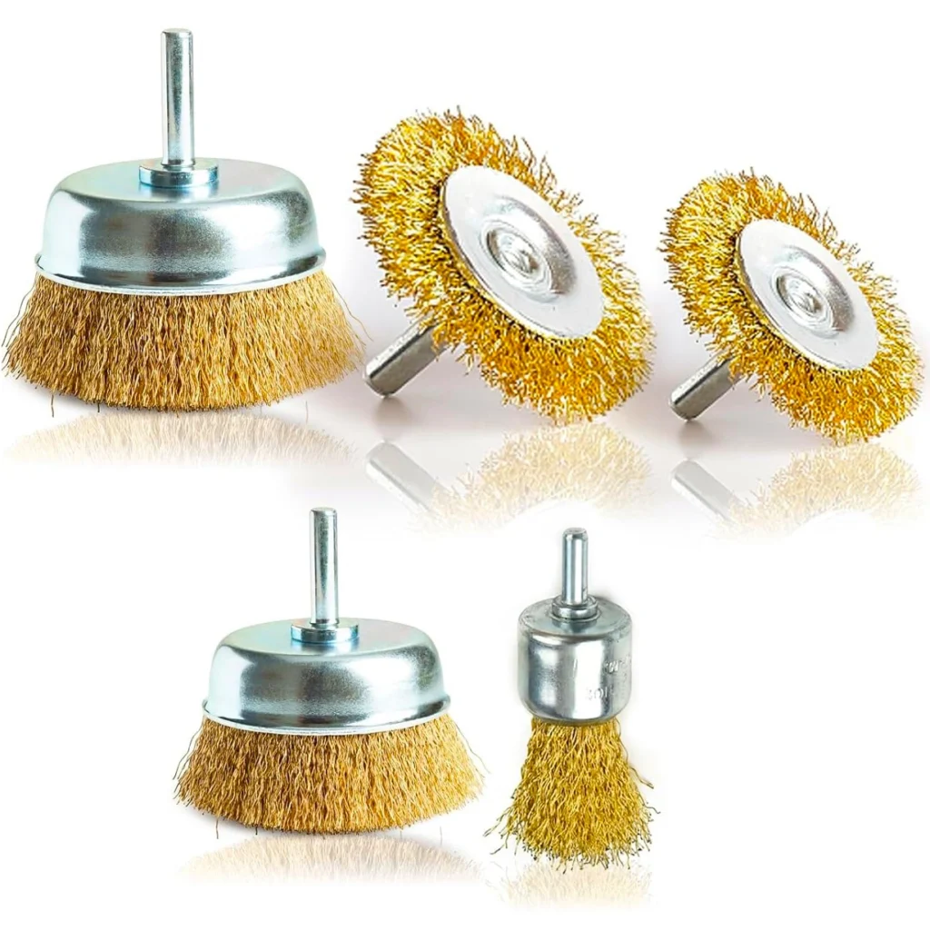 Set Perii Sarma pentru Bormasina tip cupa, circular, pensula, 5 buc