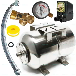 Vas Expansiune 24L inox Set Hidrofor cu Presostat Manometru Racord