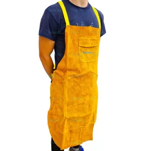 Sort sudura din piele de bovina, Protectie sudura, marime XL portocaliu