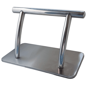 Suport picioare, material inox, scaun salon, coafura, frizerie, argintiu, Teox®