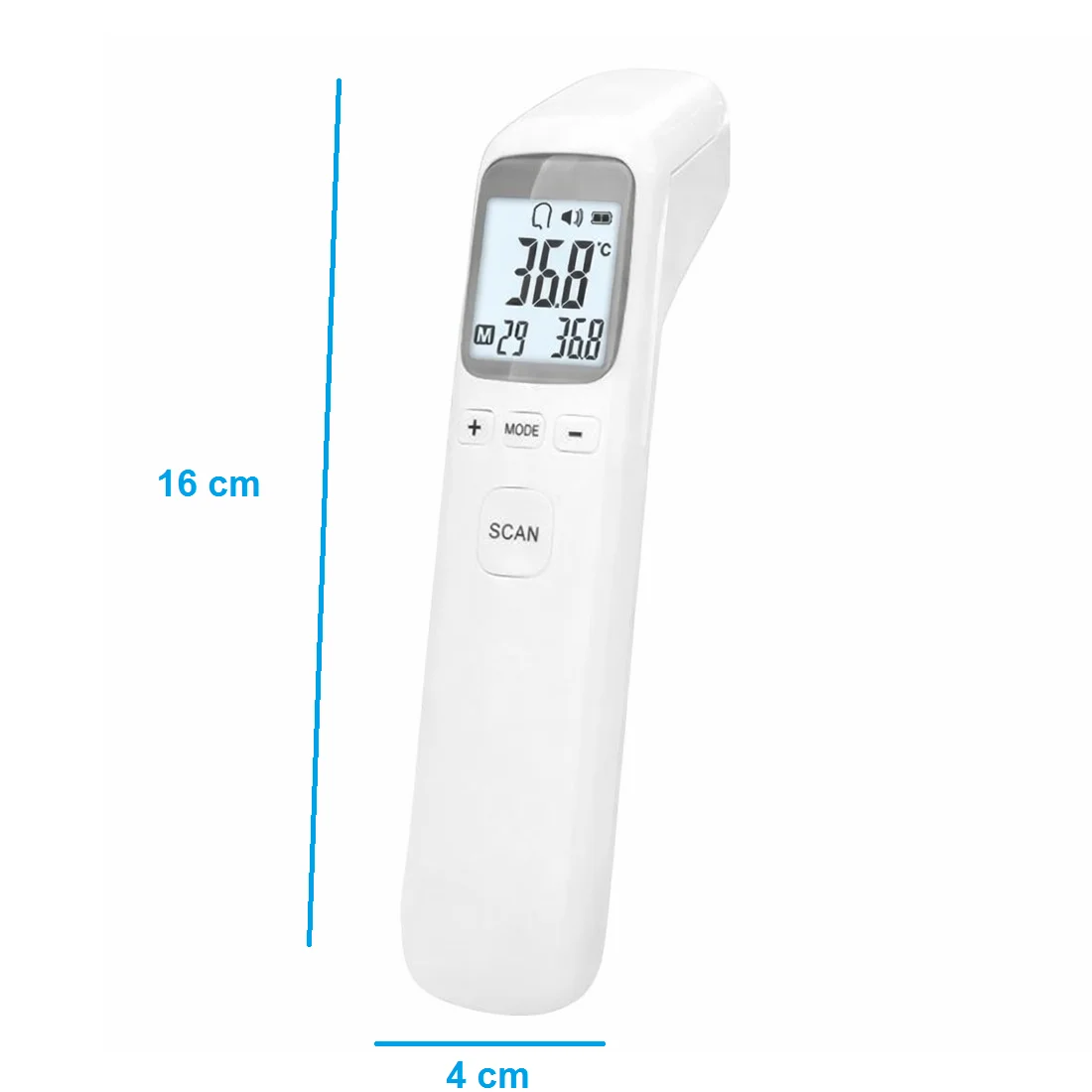 Termometru digital copii Teox Fara Contact Infrarosu 2 in 1 Frunte si Obiecte Alerta Color LCD (4) Termometru digital copii Teox Fara Contact