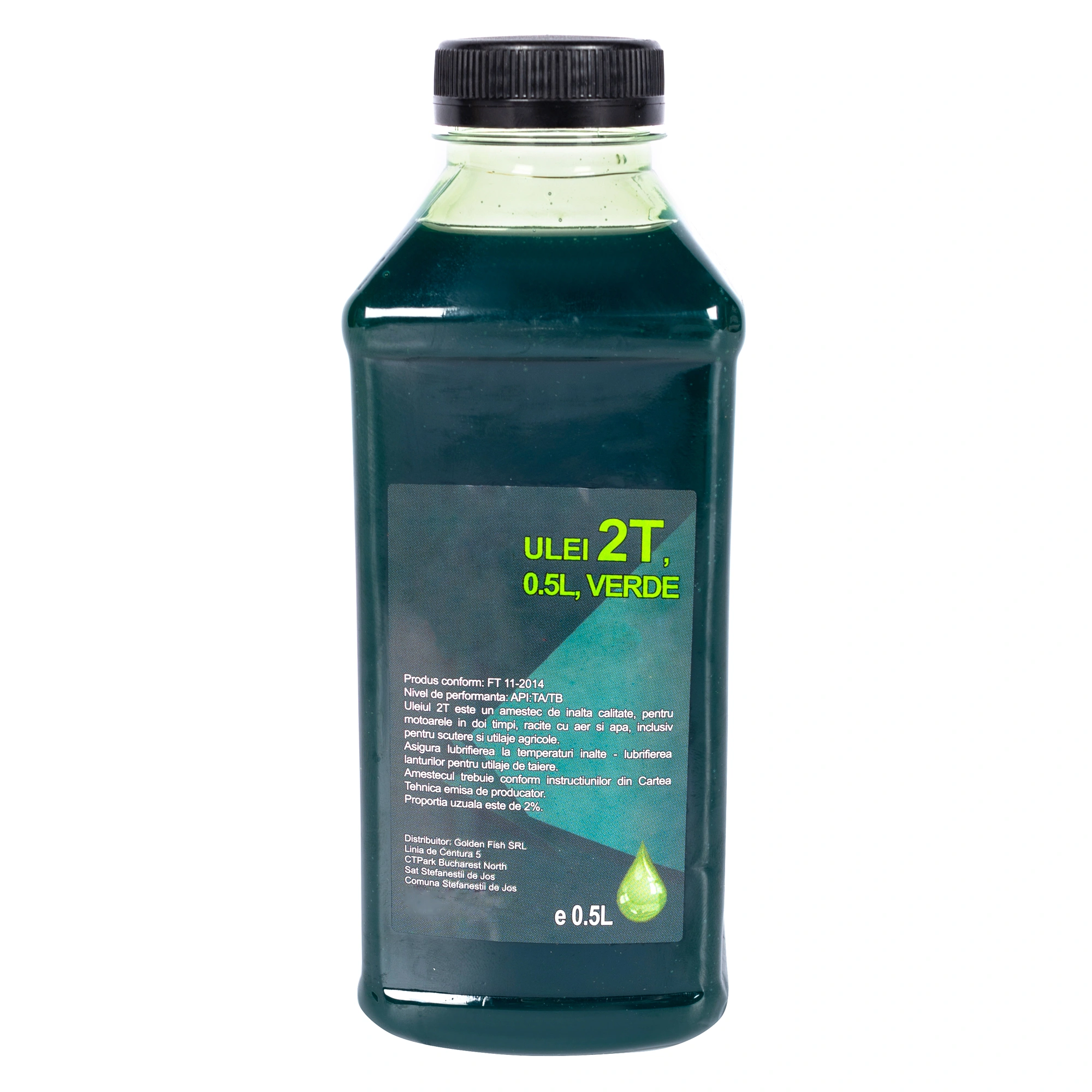 Ulei Amestec Drujba 0.5 l Verde, 2 Timpi, Motocoase