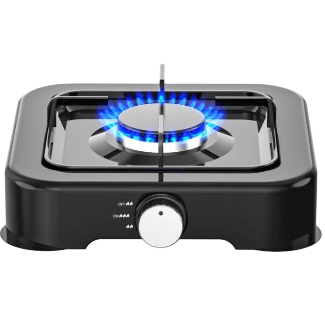 Aragaz-Butelie-1-ochi-arzator-Ceas-Furtun-Coliere-gpl-gaz-emailat-Negru
