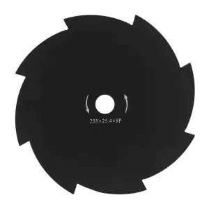 Disc Motocoasa 8 taisuri, 255 x 25.4 mm negru Totokita