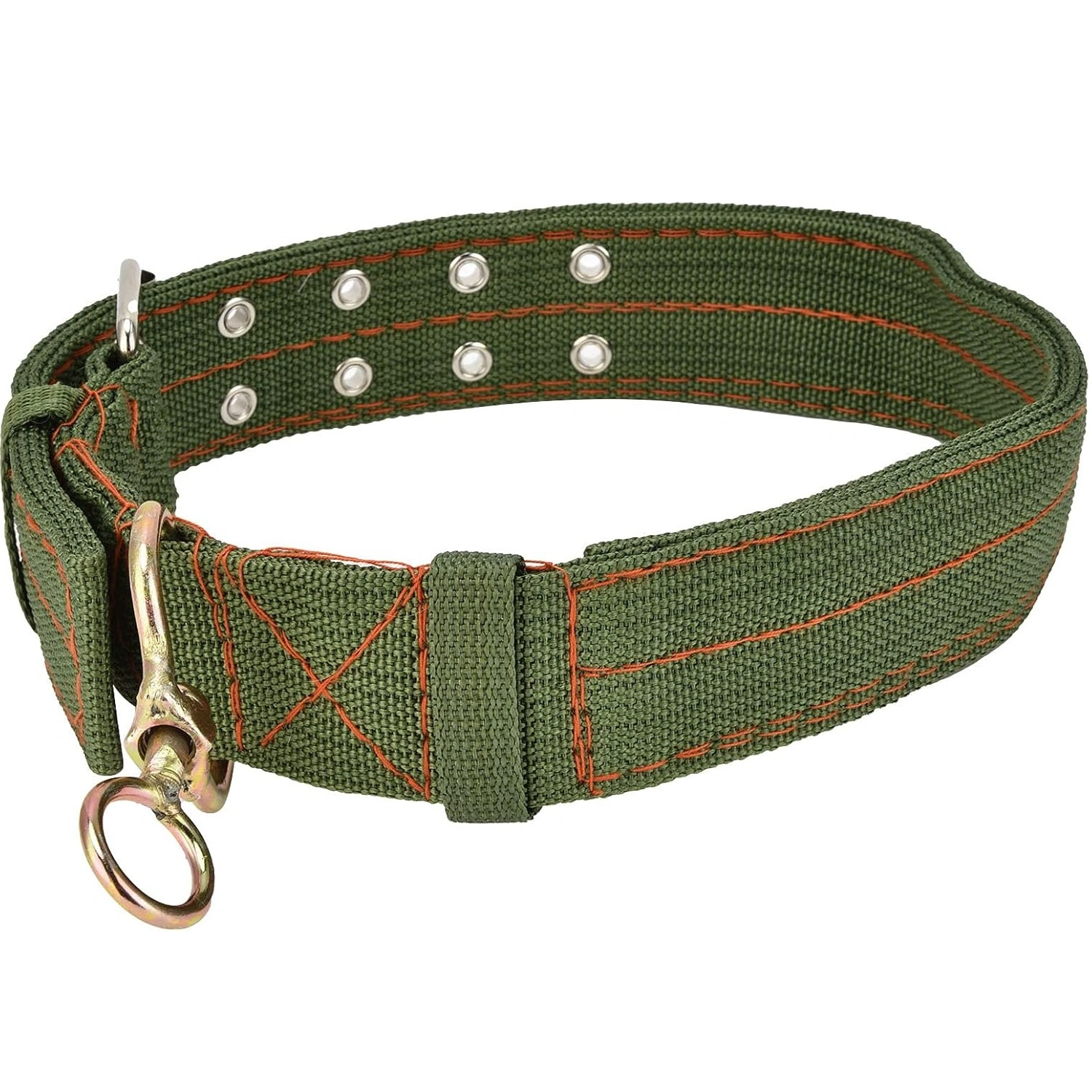 Zgarda-Caini-tip-Curea-material-Textil-culoare-Verde-7.webp