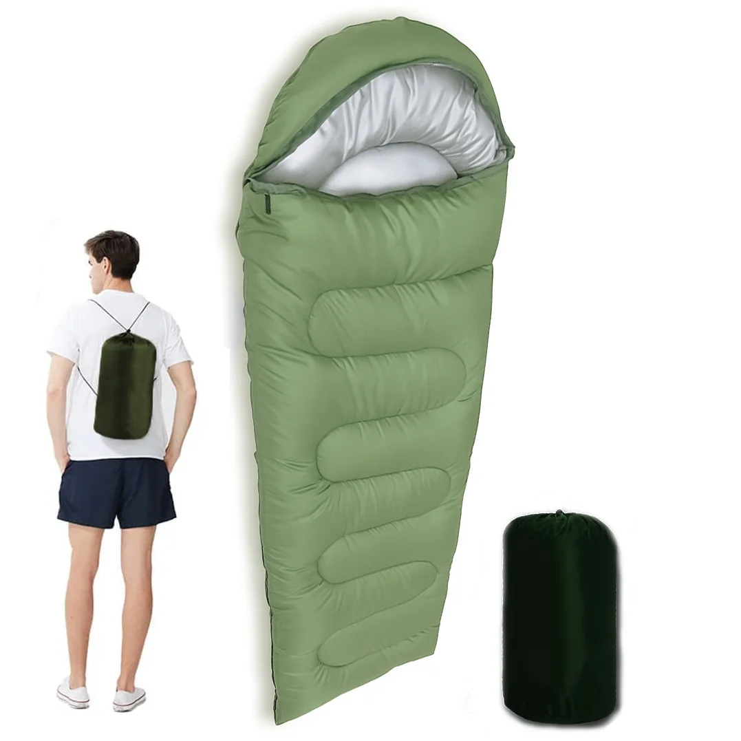 Sac de dormit iarna Verde 4 sezoane Totokita camping 0 grade (1) Sac de dormit iarna 4 sezoane 2400 g Totokita Camping