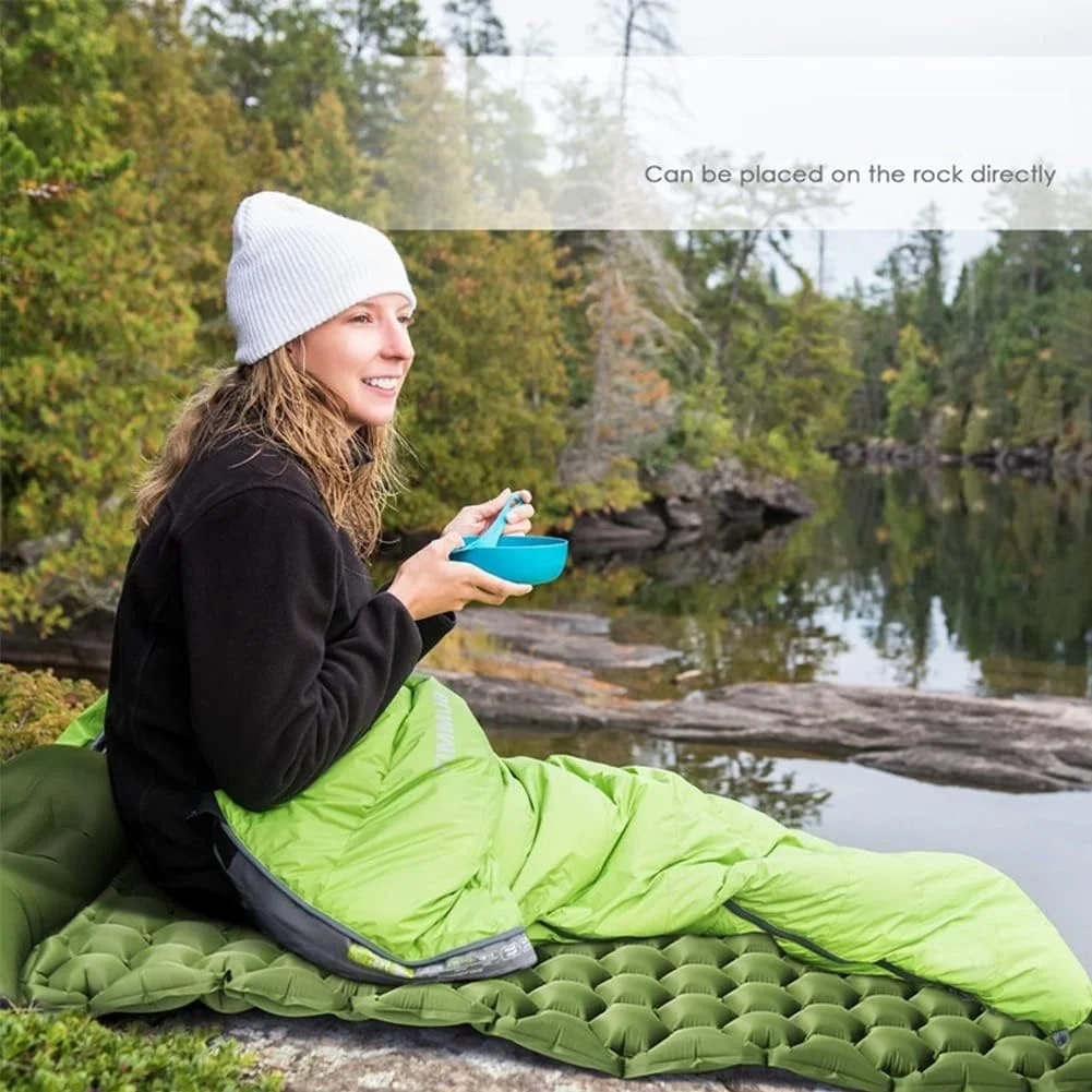 Saltea gonflabilă cu Pernă Ușoară, camping 190 x 60cm Verde Totokita (10) Saltea gonflabilă cu Pernă Ușoară, camping 190 x 60cm Verde Totokita