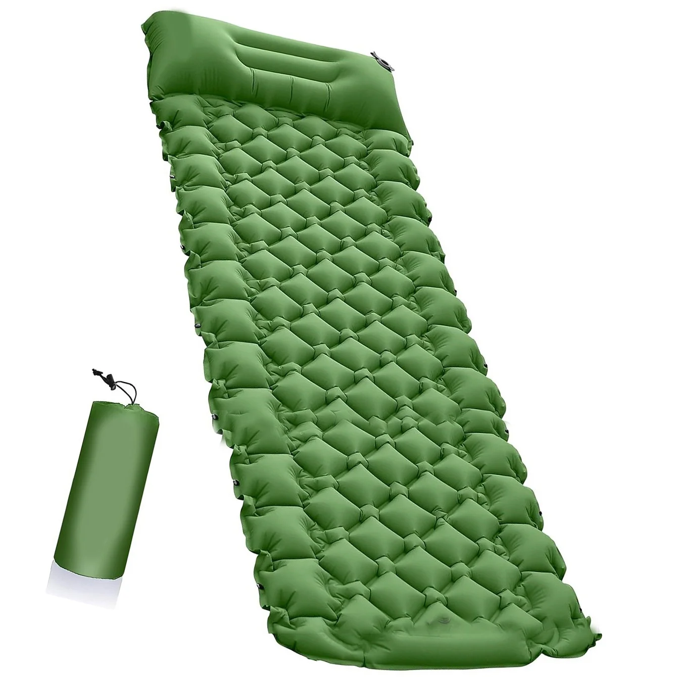 Saltea gonflabilă cu Pernă Ușoară, camping 190 x 60cm Verde Totokita (9) Saltea gonflabilă cu Pernă Ușoară, camping 190 x 60cm Verde Totokita