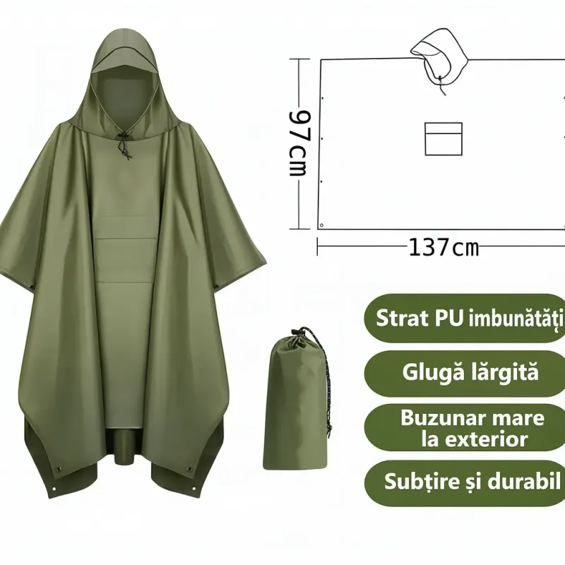 pelerina poncho 3 in 1 ploaie Pelerina ploaie poncho 3 in 1