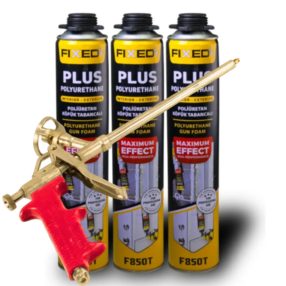 3 spume poliuretanice plus pistol cadou Pachet spuma poliuretanica plus pistol
