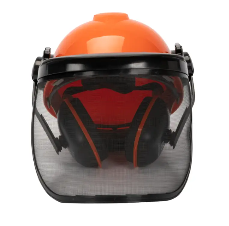 Casca cu viziera protectie din plasa si antifoane (1) Casca cu viziera protectie din plasa si antifoane