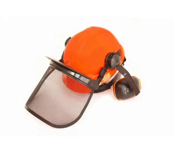 casca protectie Casca cu viziera protectie din plasa si antifoane