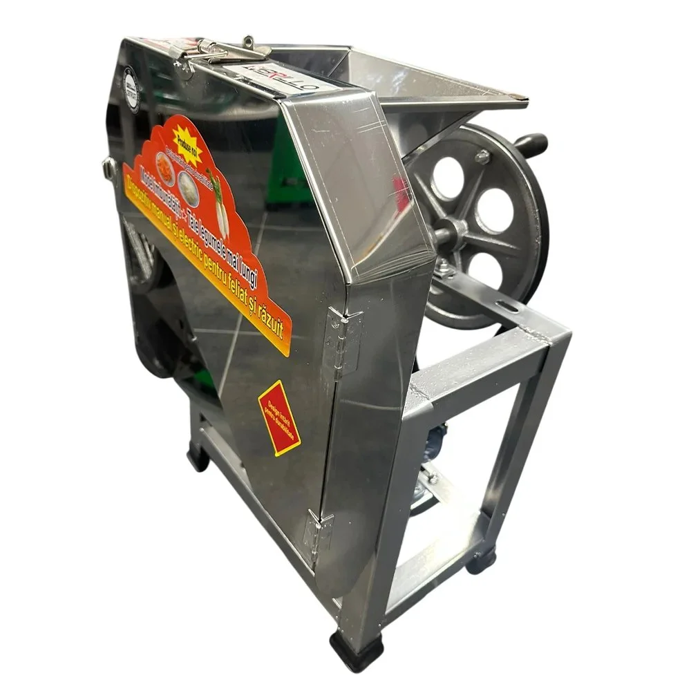 Răzătoare Electrică Inox Legume și Fructe 2 in 1 (6) Răzătoare Electrică Inox Legume și Fructe