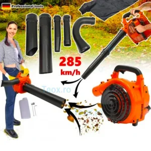 Suflanta si aspirator pentru frunze pe benzina 2 in 1