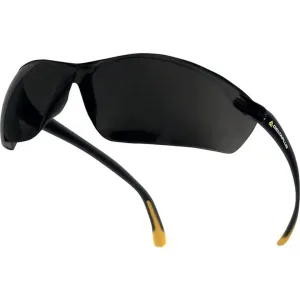 Ochelari Protecție Cu Protectie UV Negri Lentile Fumurii Policarbonat Monobloc