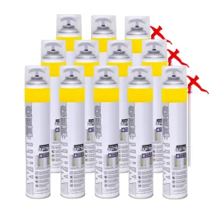 set spuma poliuretanica 750ml cu pai rosu