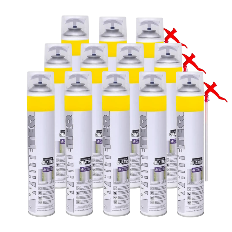 spuma poliuretanica 750ml rosu set spuma poliuretanica 750ml cu pai rosu