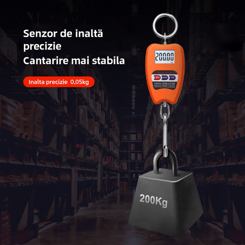 cantar electronic 200kg1 Cântar Electronic de Mână 200 kg