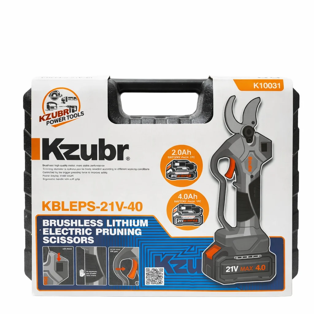 Foarfeca electrica pomi profesionala K1003 LCD Tăiere 40mm, 2 Acumulatori 21V Motor Brushless (5) Foarfeca electrica pomi profesionala