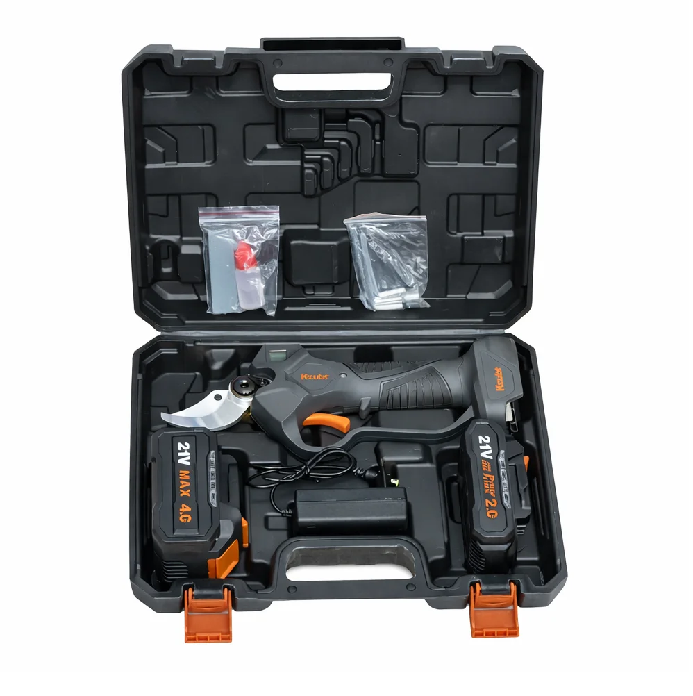 Foarfeca electrica pomi profesionala K1003 LCD Tăiere 40mm, 2 Acumulatori 21V Motor Brushless (8) Foarfeca electrica pomi profesionala