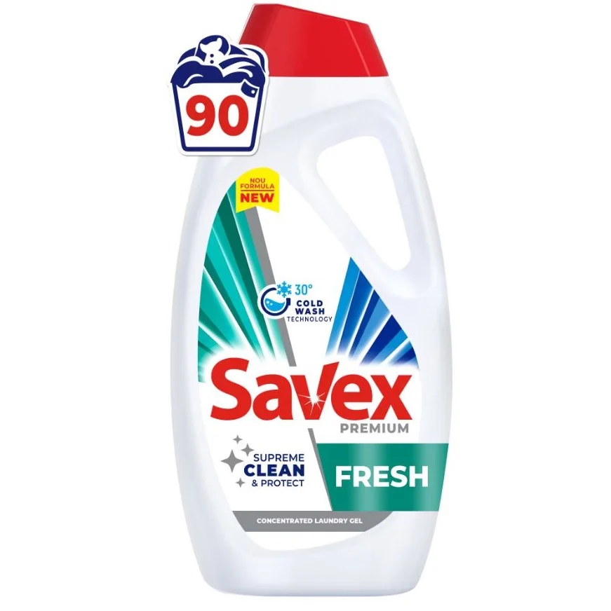 Detergent lichid Savex 90 spalari Premium Fresh 3.6 l pret (1) Detergent lichid Savex 90 spalari Premium Fresh 3.6 l pret