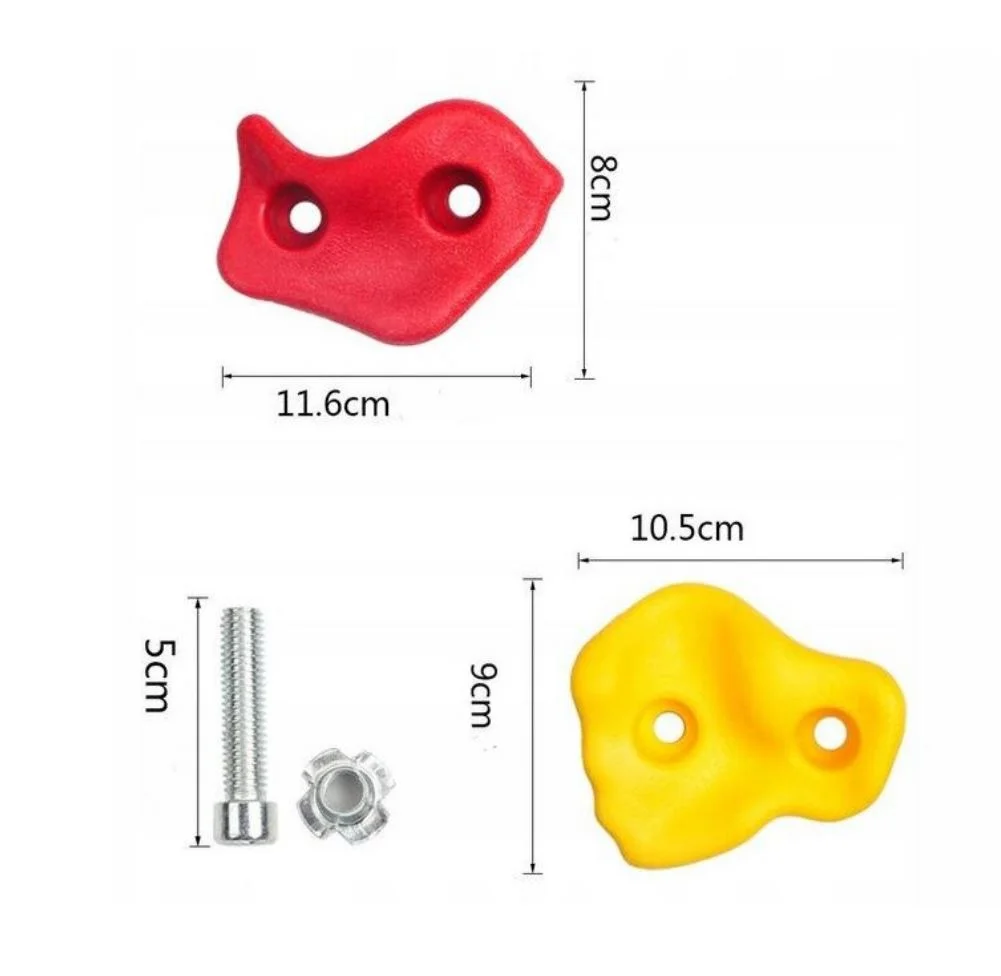 Set 10 Pietre de Catarat Copii Multicolore Prize Escalada cu Suruburi Inclus Exterior Interior (4) Set 10 Pietre de Catarat Copii Multicolore Prize Escalada