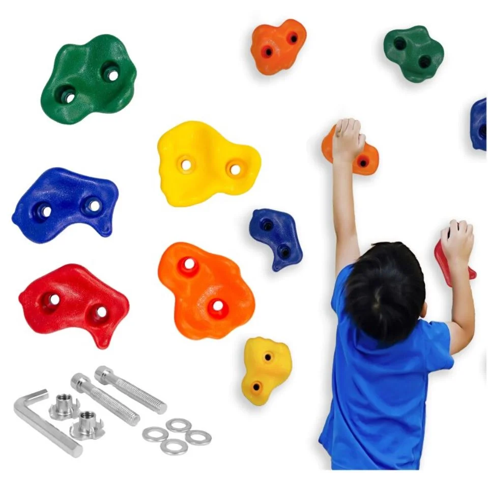 Set 10 Pietre de Catarat Copii Multicolore Prize Escalada cu Suruburi Inclus Exterior Interior (5) Set 10 Pietre de Catarat Copii Multicolore Prize Escalada