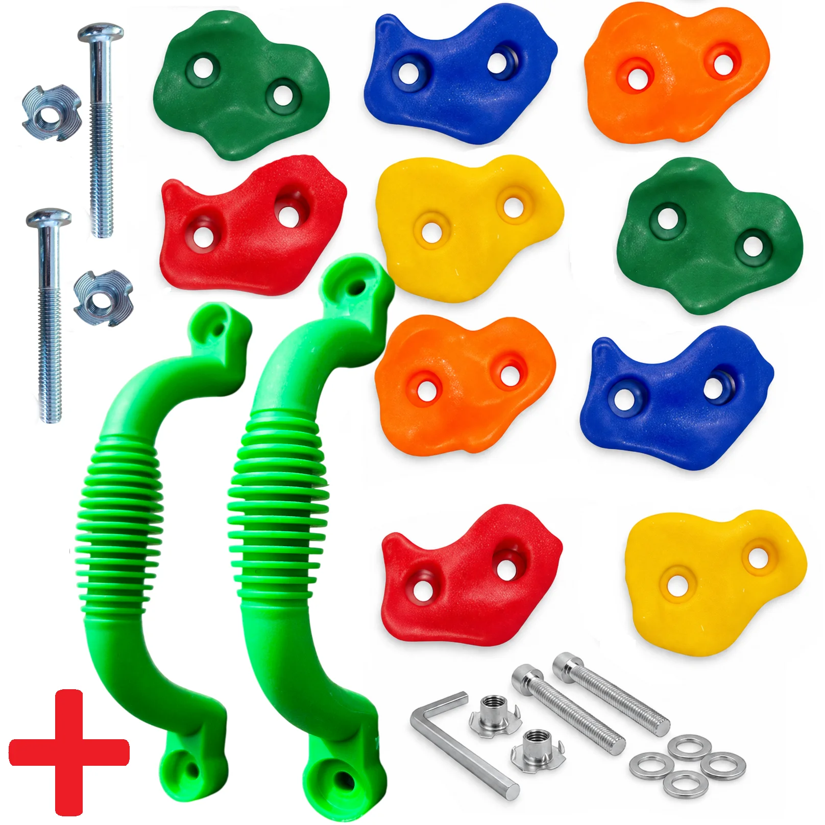 pietre de catarat copii set 10 prize plus 2 manere cadou Set de pietre de cățărare 10 bucățI