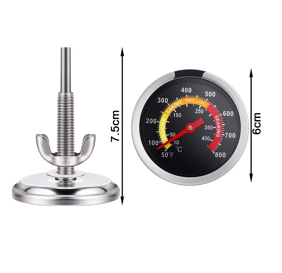 Termometru pentru Cuptor Totokita, Analogic Inox 10-400 grade celsius Sondă 7.5cm (3) Termometru pentru Cuptor Totokita Analogic Inox