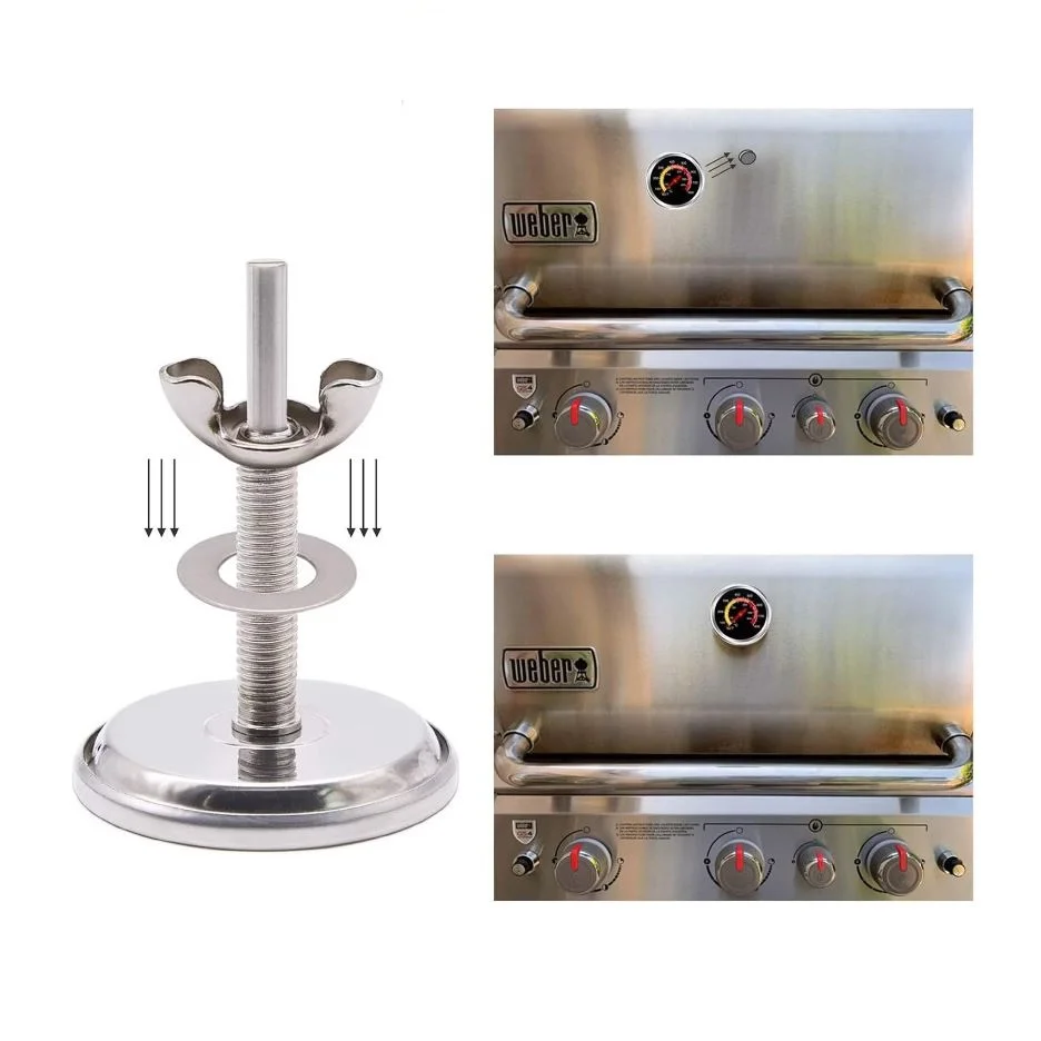 Termometru pentru Cuptor Totokita, Analogic Inox 10-400 grade celsius Sondă 7.5cm (4) Termometru pentru Cuptor Totokita Analogic Inox