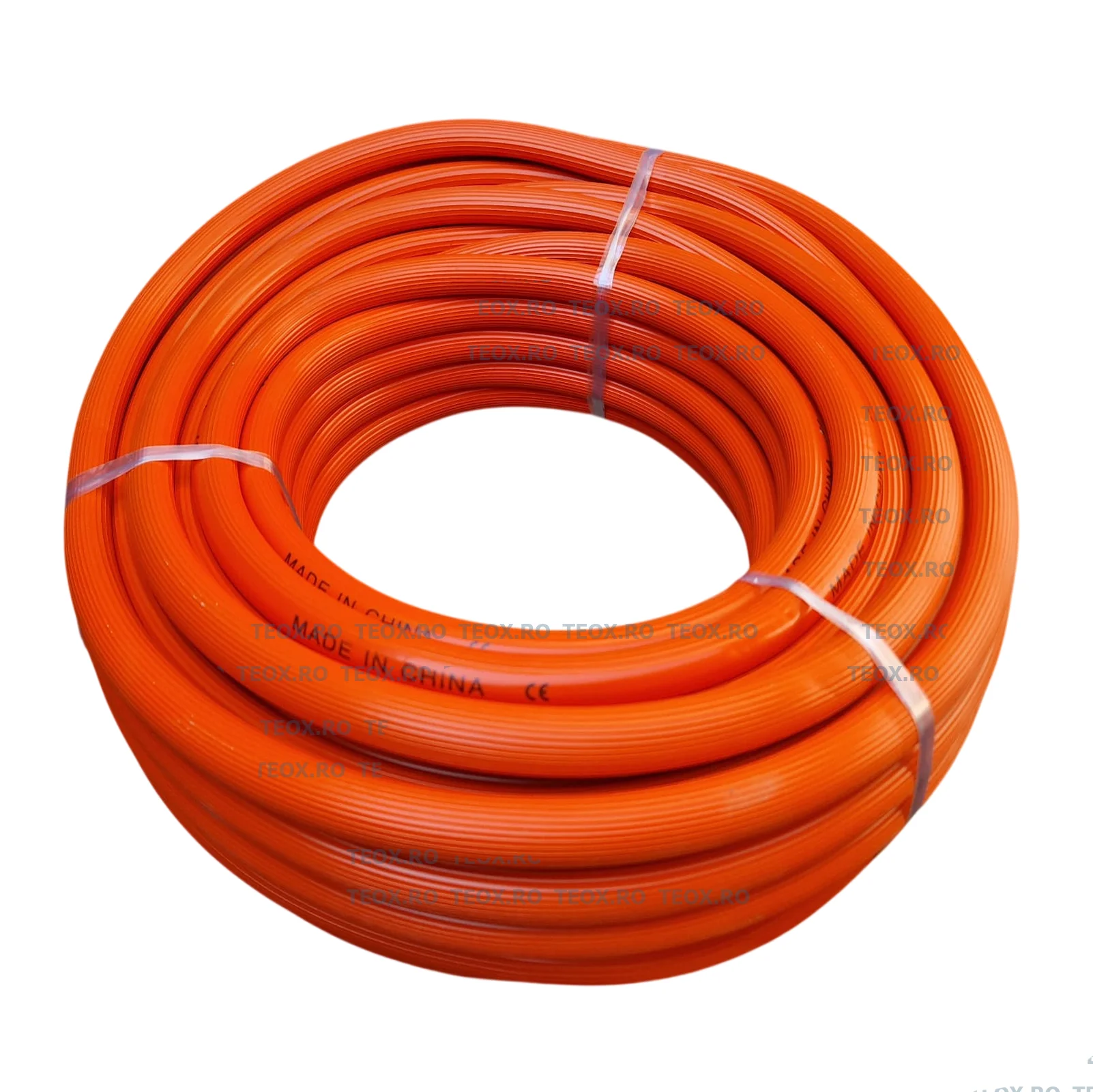 Furtun Gaz Portocaliu Rola 25m 3 Straturi Grosime 15mm Compatibil Metan si GPL (3) Furtun Gaz Portocaliu Rola 25m