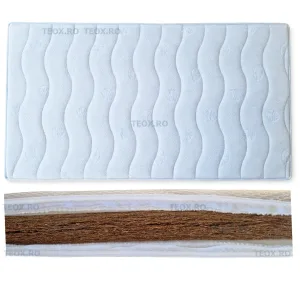 Saltea Patut Bebe Full Cocos 55 x 100 x 6 cm husa detasabila
