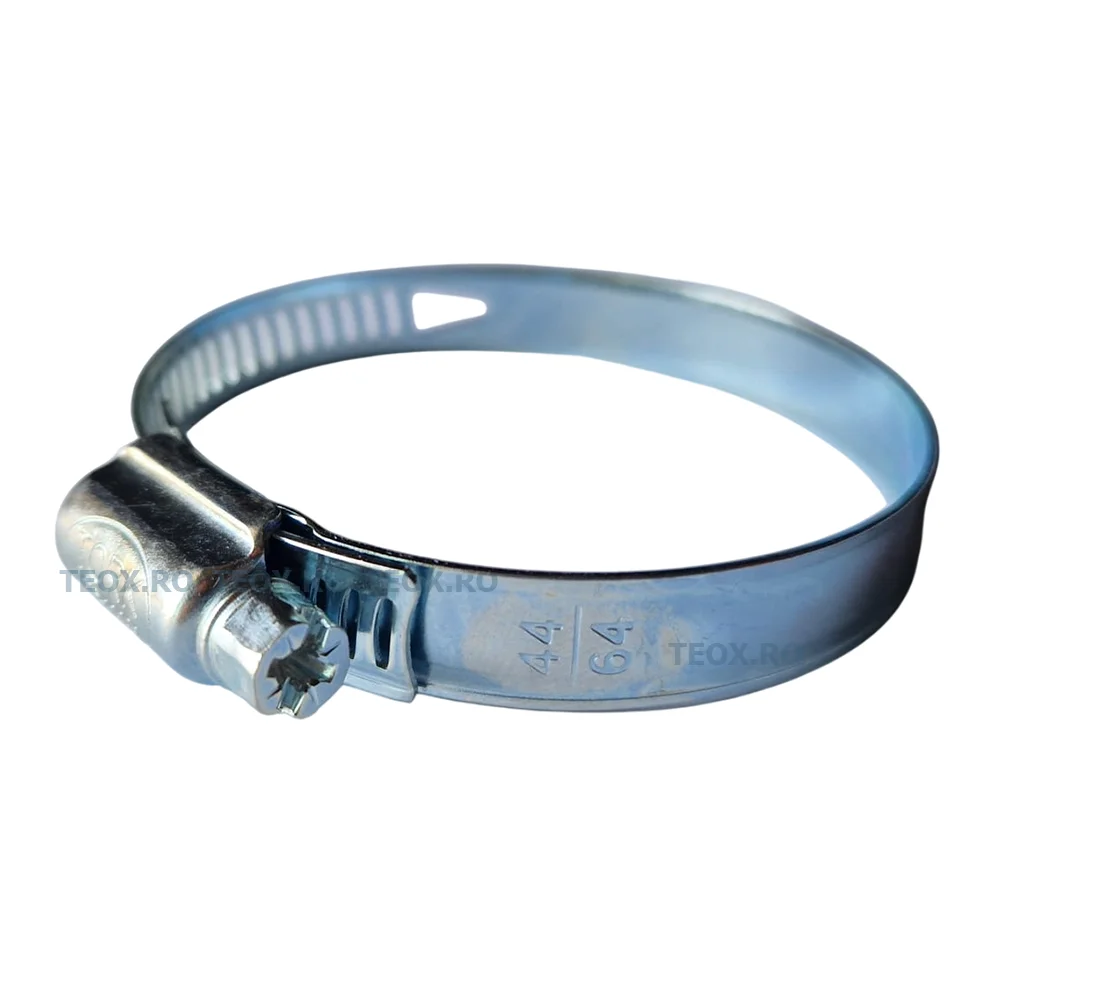 Set 10 Bucăți Colier Metalic Zincat, 44 64 mm Fixare Sigură pentru Furtun Pompier 40 60 (2) Colier Metalic 40 60 mm