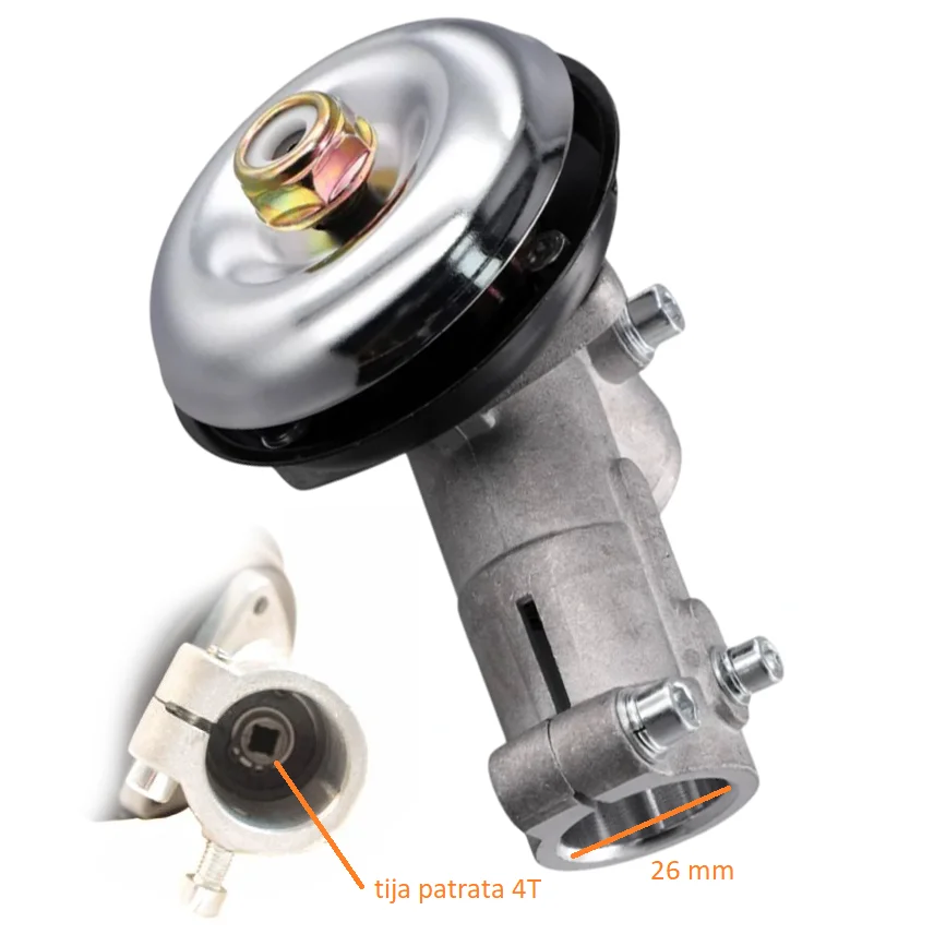 angrenaj motocoasa 26 cu 4 Angrenaj Motocoasa 26 mm Pătrat