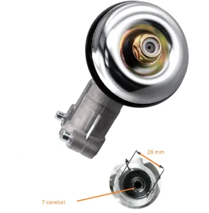 Angrenaj Motocoasa 28 mm cu 7 Caneluri Cap Reductor