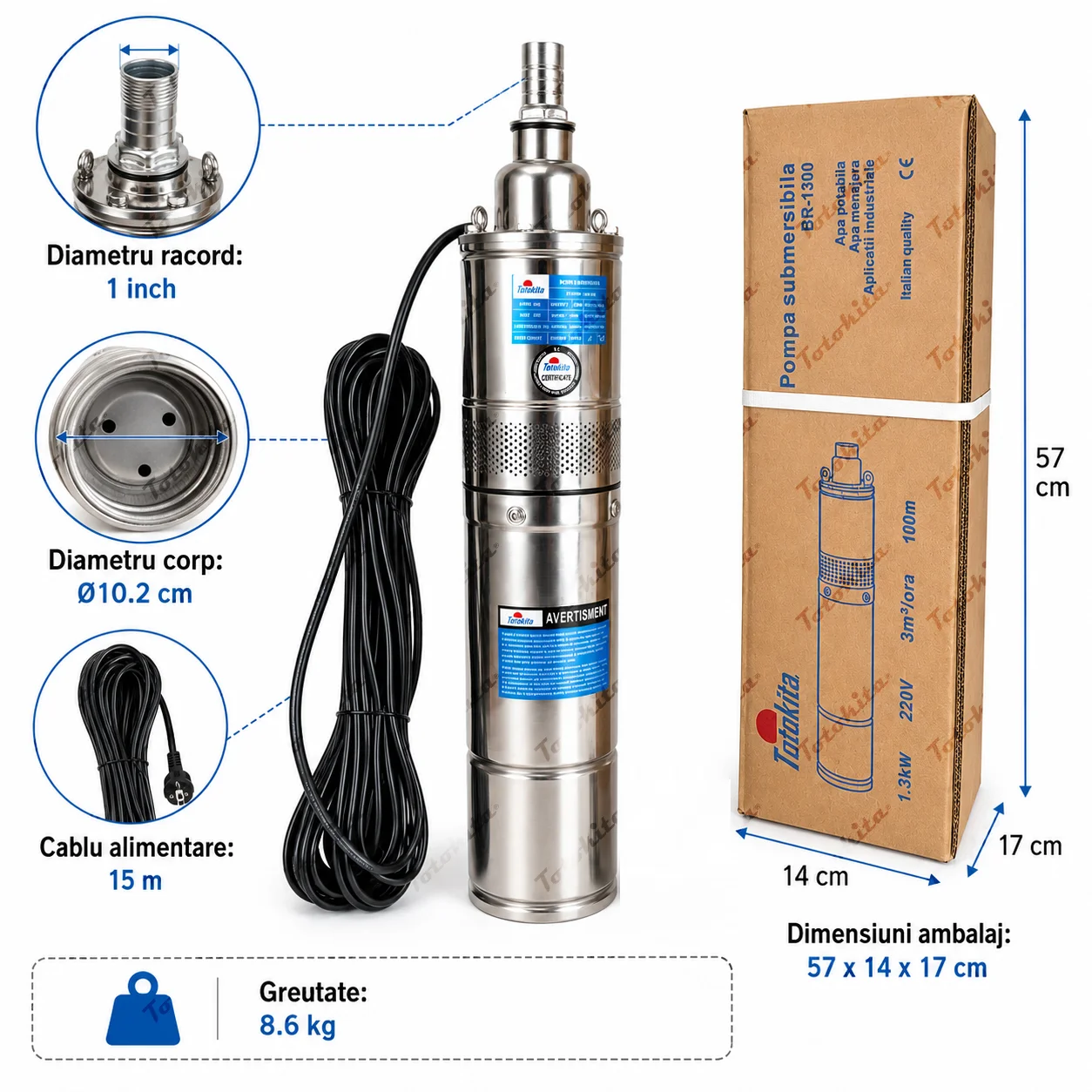 pompa-submersibila-apa-curata-totokita-cutie-05 Pompa submersibila inox adancime rezistenta nisip Totokita