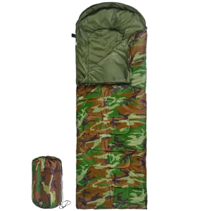 Sac de dormit 20 grade camuflaj 950g patura 2 in 1