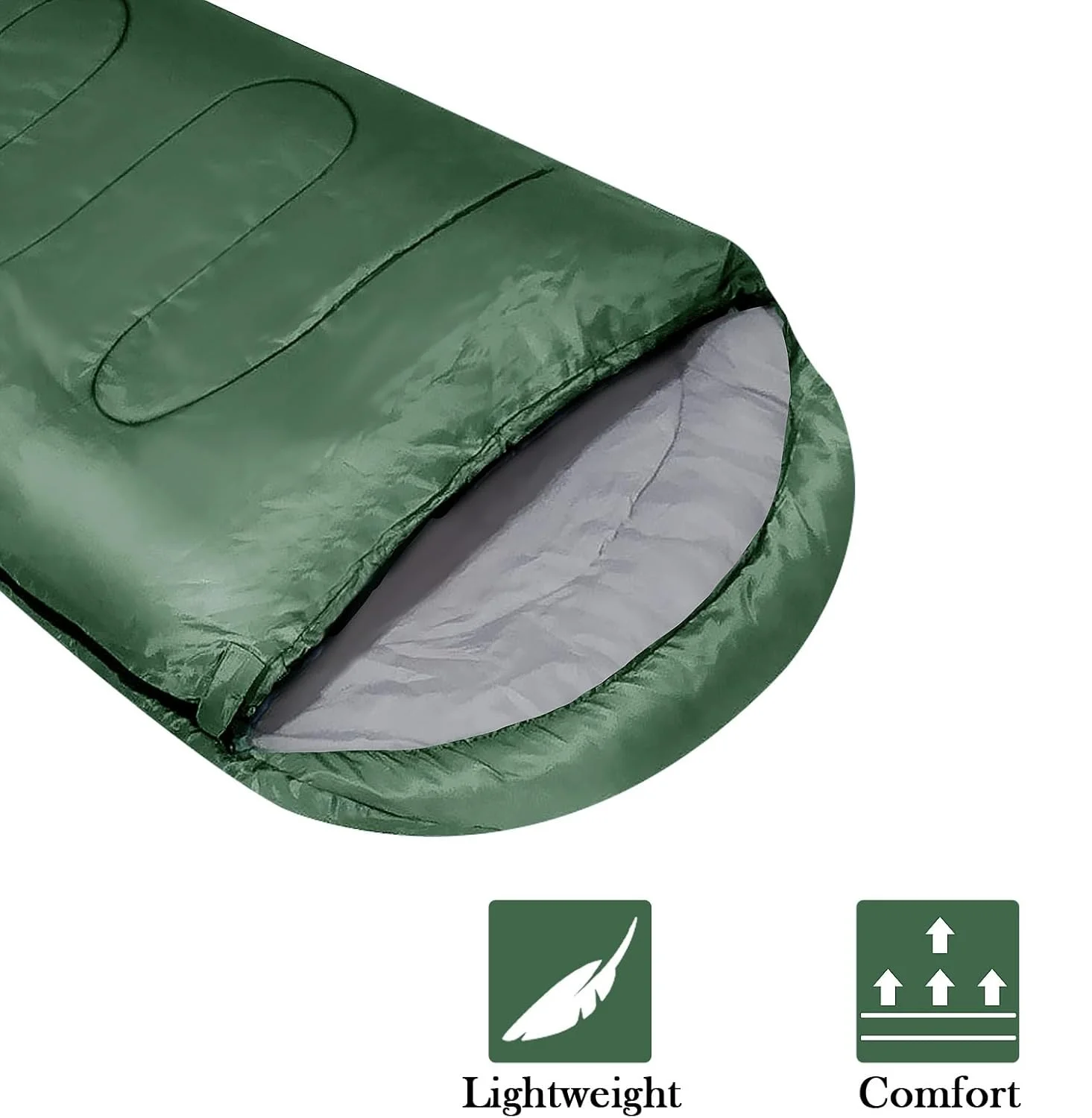 Sac de dormit 3 anotimpuri verde 1300g patura 2 in 1 camping outdoor Totokita (2) Sac de dormit 3 anotimpuri verde 1300g patura 2 in 1 camping