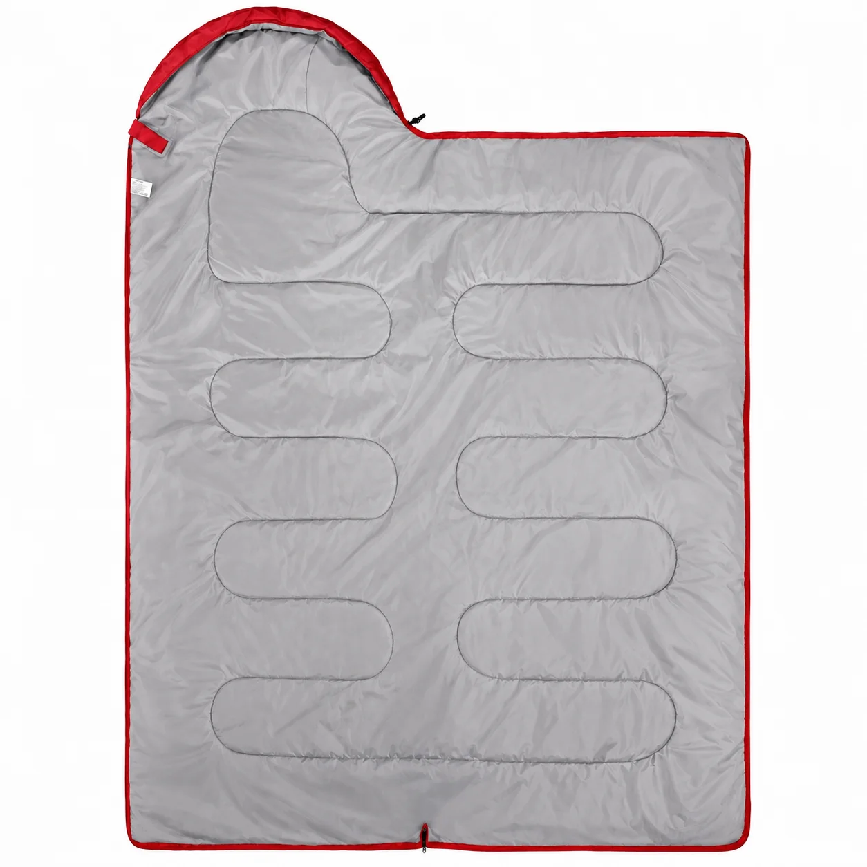 Sac de dormit 3 sezoane rosu 1300 g patura 2 in 1 camping outdoor Totokita (1) Sac de dormit 3 sezoane rosu 1300 g patura 2 in 1