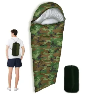 sac dormit iarna 4 sezoane militar camuflaj