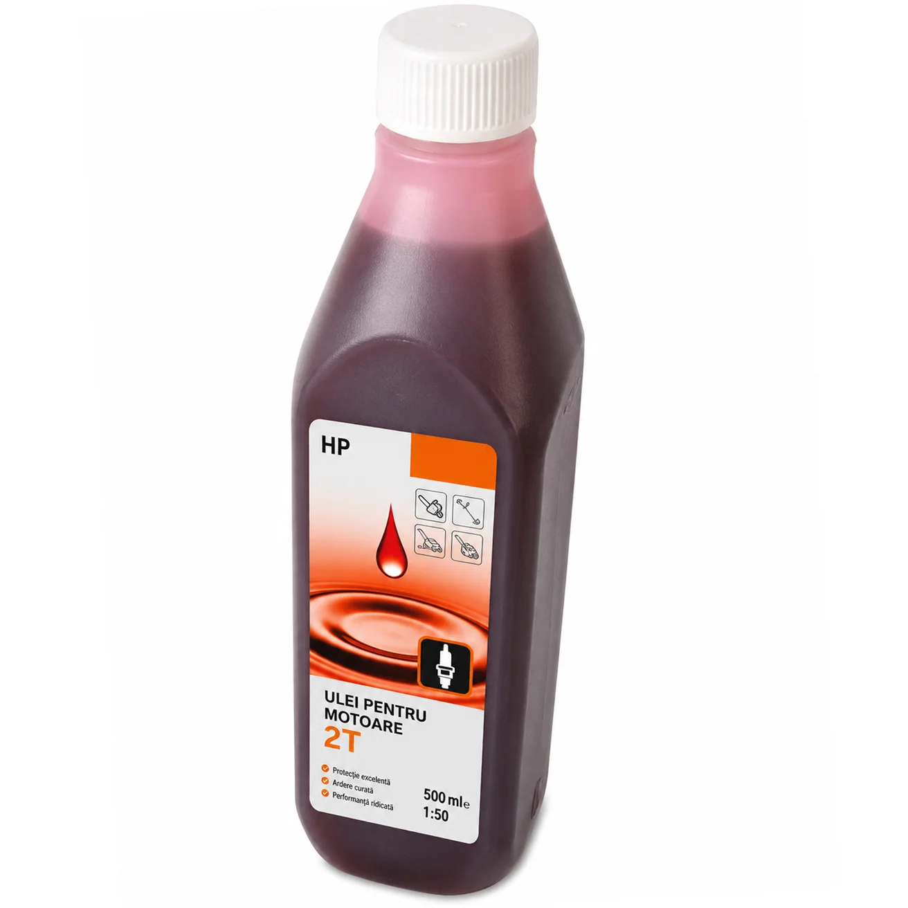 Ulei 2T amestec semi sintetic 2T MAX Protect rosu 500 ml motocoasa drujba Ulei 2T amestec semi sintetic