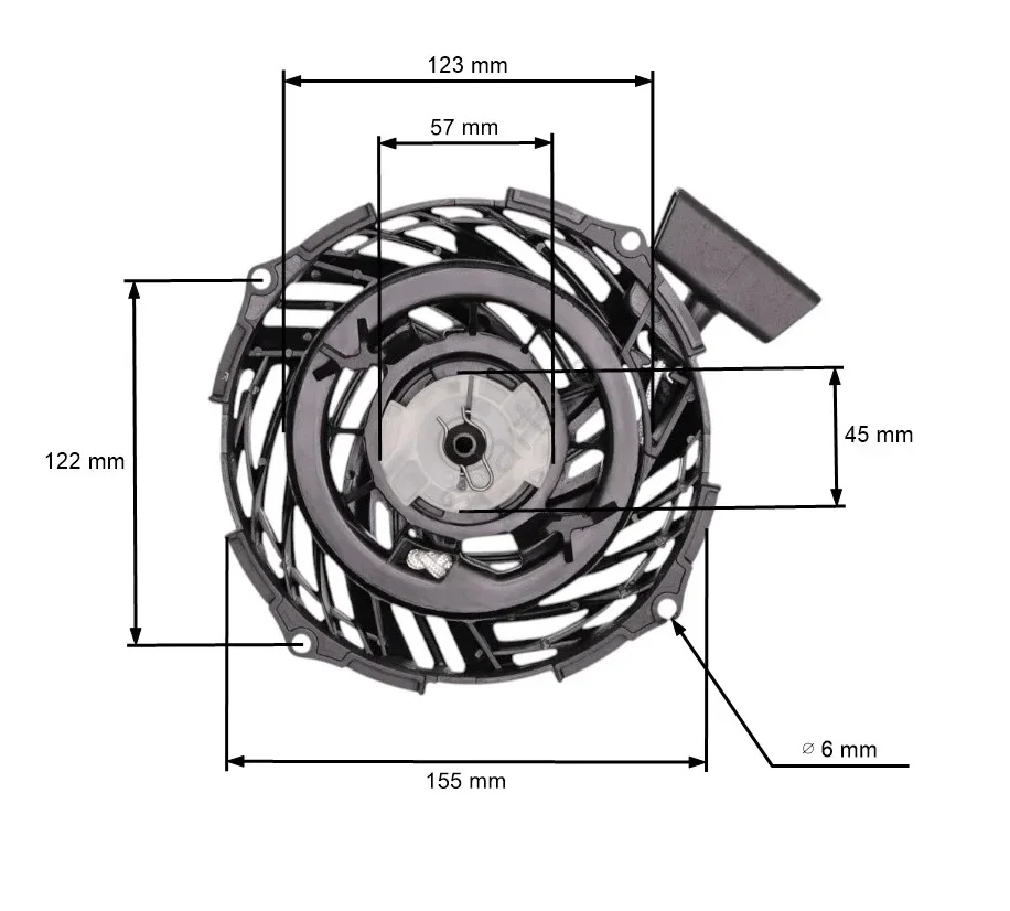 Demaror Briggs & Stratton series 450E 500E 550E 575E (2) Demaror Briggs & Stratton