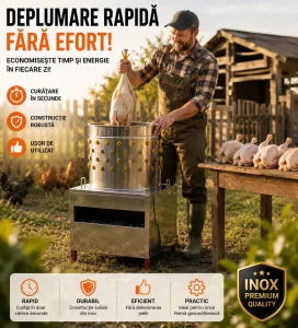 Deplumator pasari inox