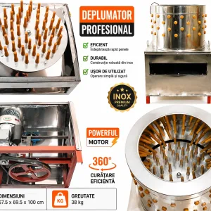 Deplumator pasari inox