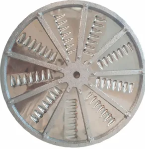 Disc pentru razatoare fructelegume cu suport din fonta 355mm ax 16mm