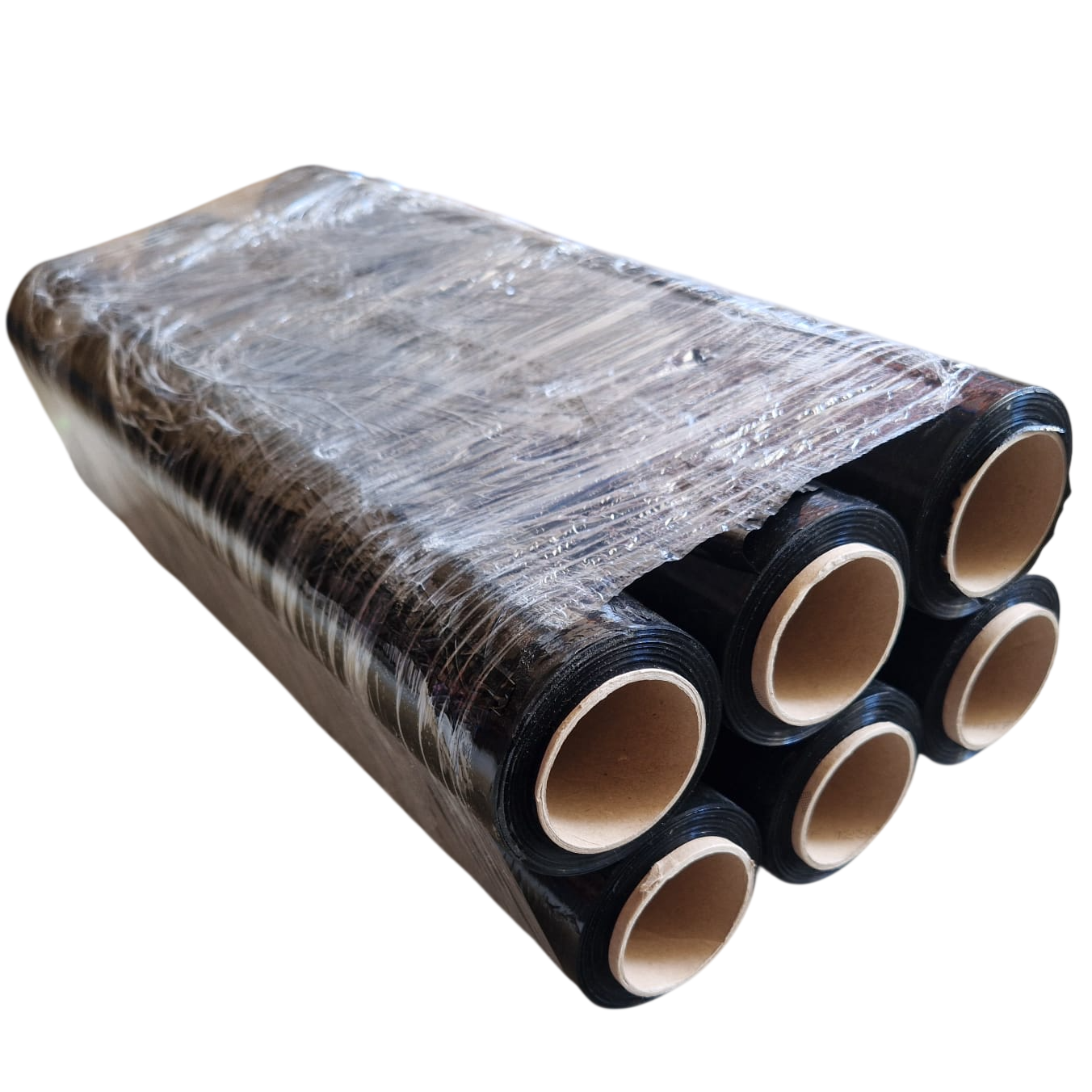 Folie stretch ambalare neagra 100m 23 microni 1100 G 50 cm (3) Folie stretch ambalare neagra